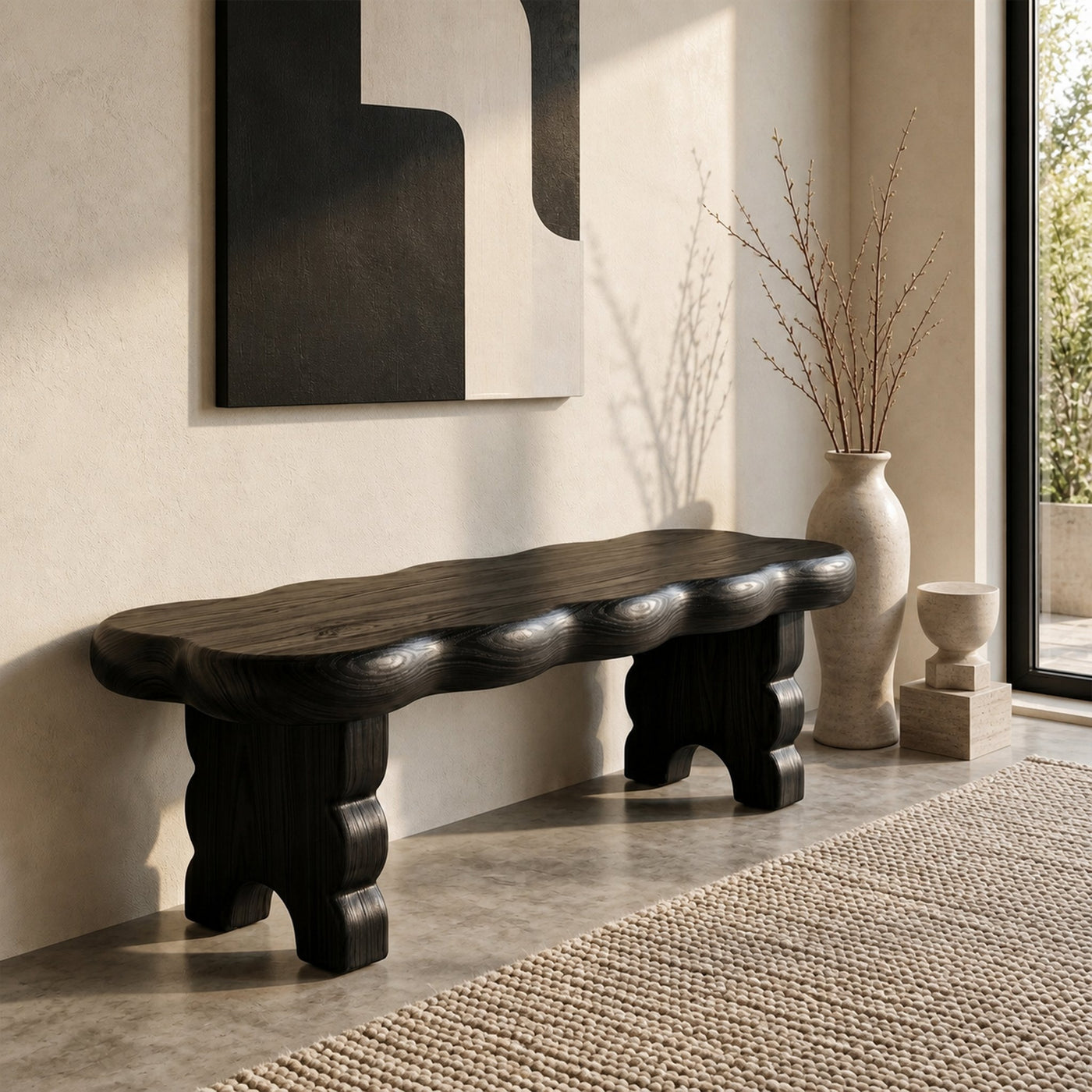 Minimalist Bench For Living Room Hallway - product view 7