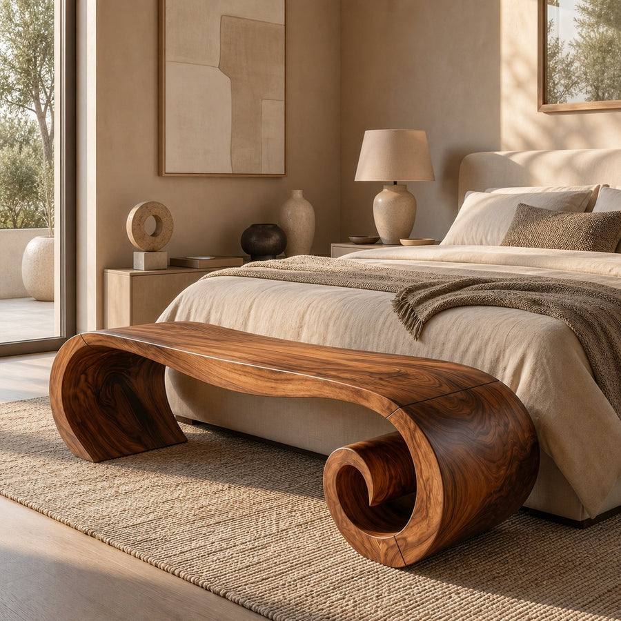Minimalist End Of Bed Bench For Bedroom