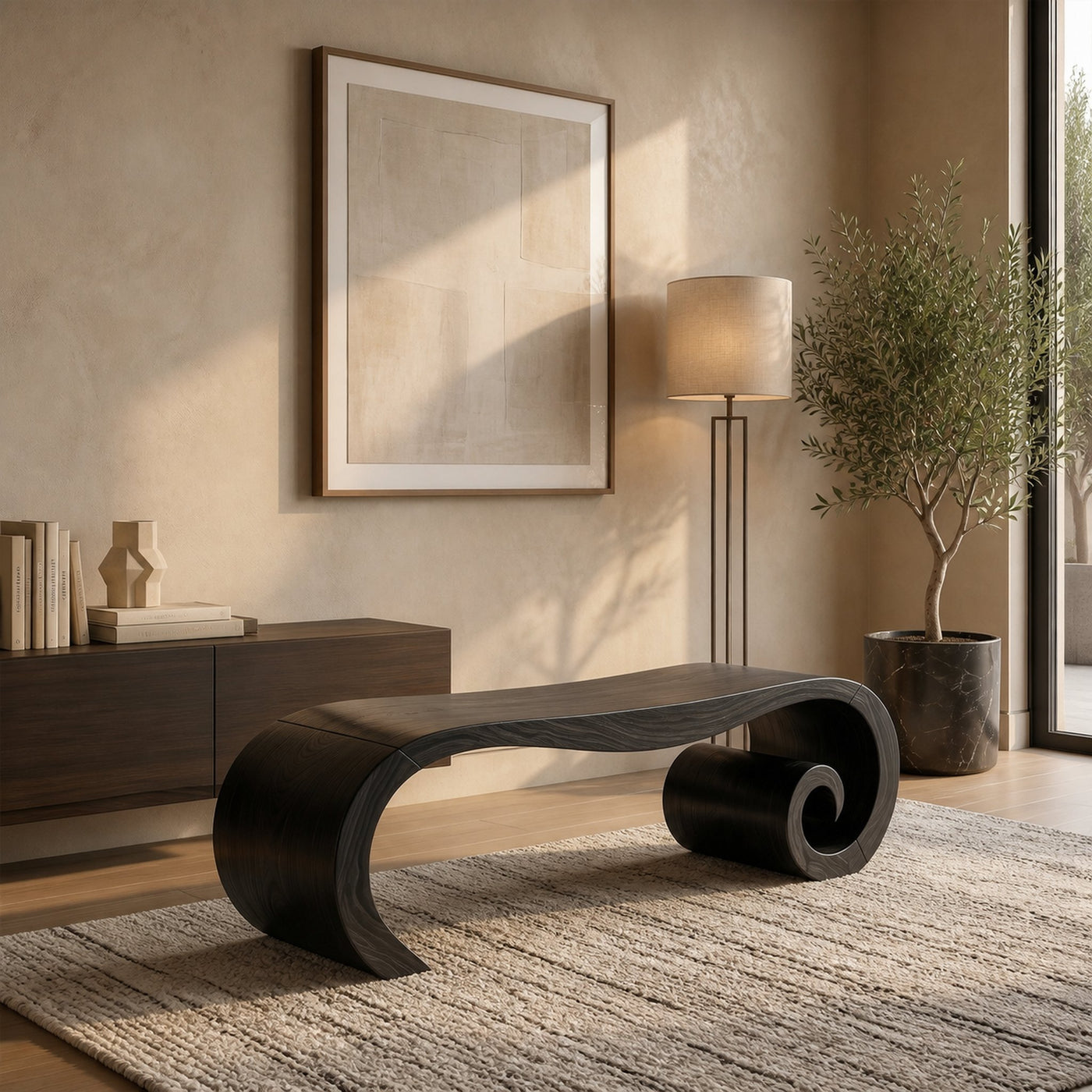 Minimalist End Of Bed Bench For Bedroom - product view 7