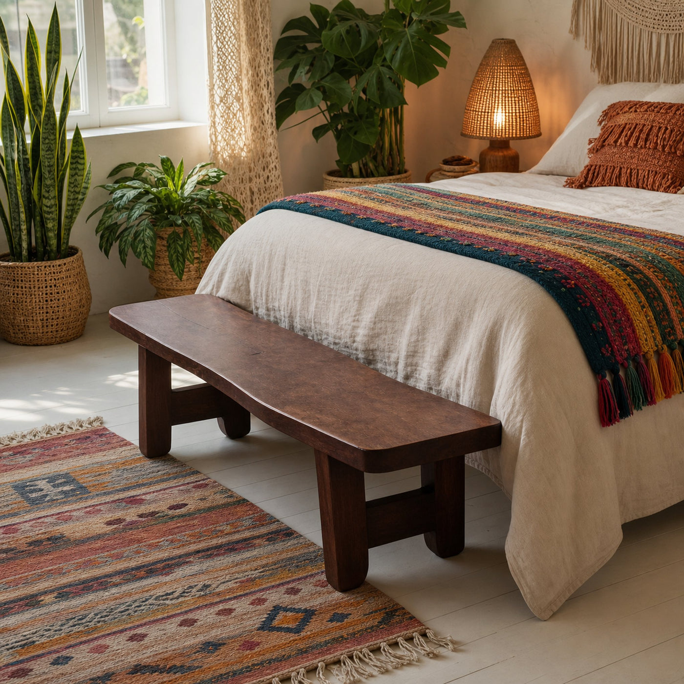 Minimalist End Of Bed Bench For Bedroom Entryway - product view 7