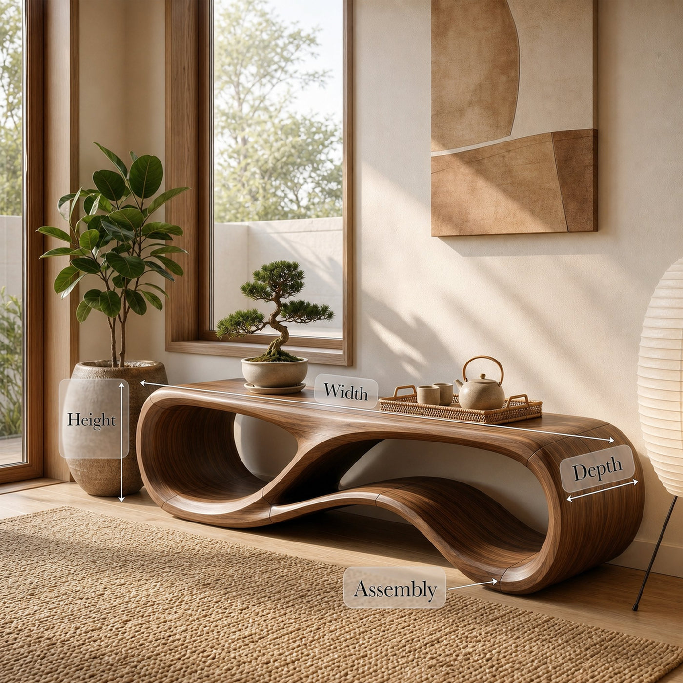 Modern Bench For Lounge Living Room - product view 8