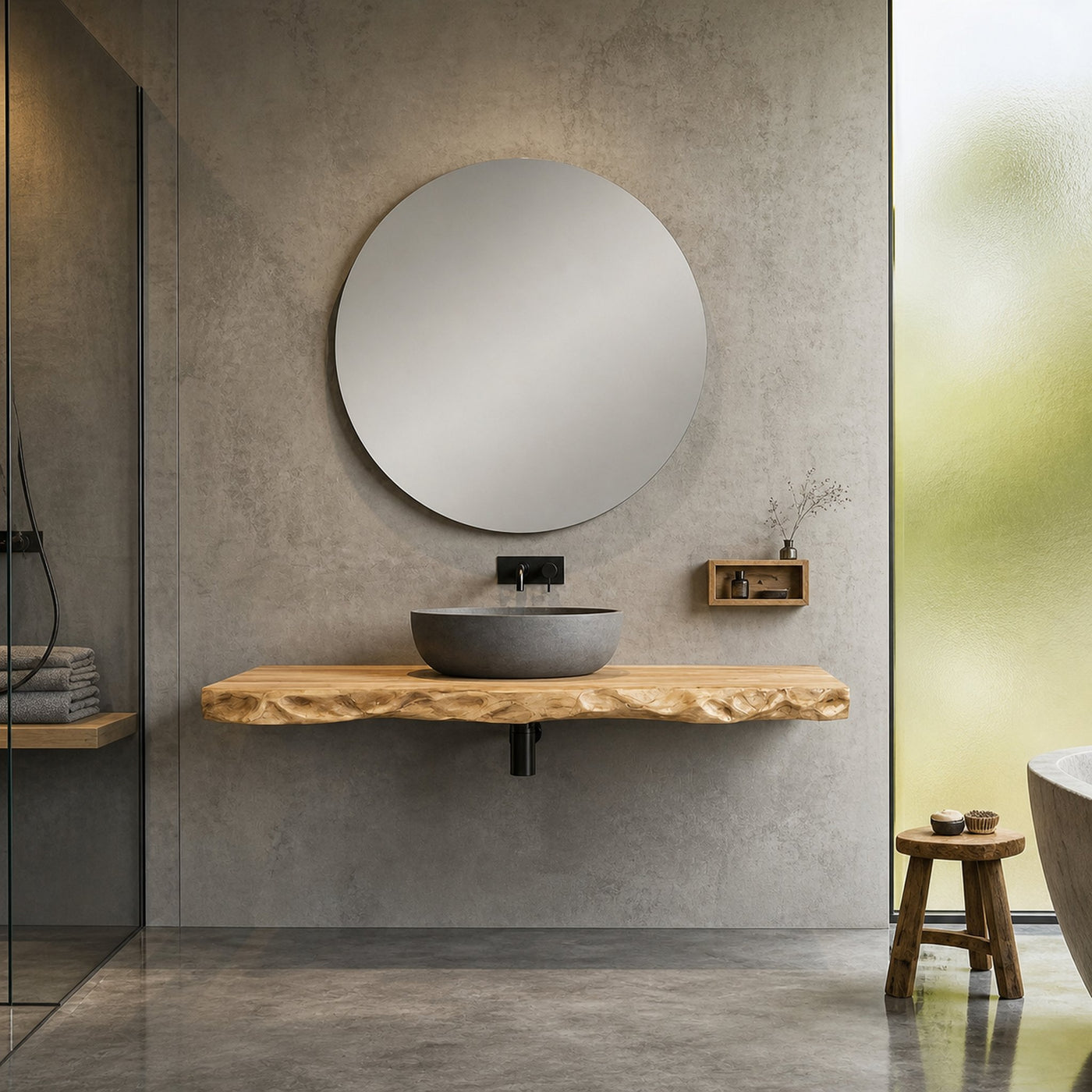 Modern Floating Bathroom Vanity For Bathroom And Vanity Wall