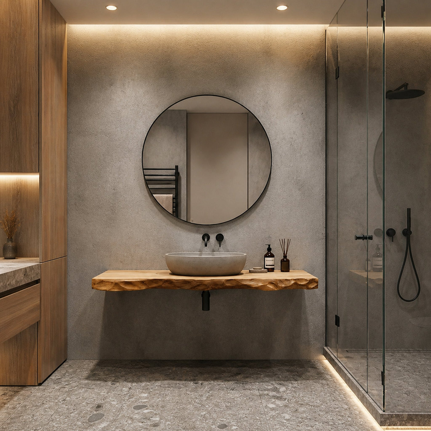 Modern Floating Bathroom Vanity For Bathroom And Vanity Wall - product view 3
