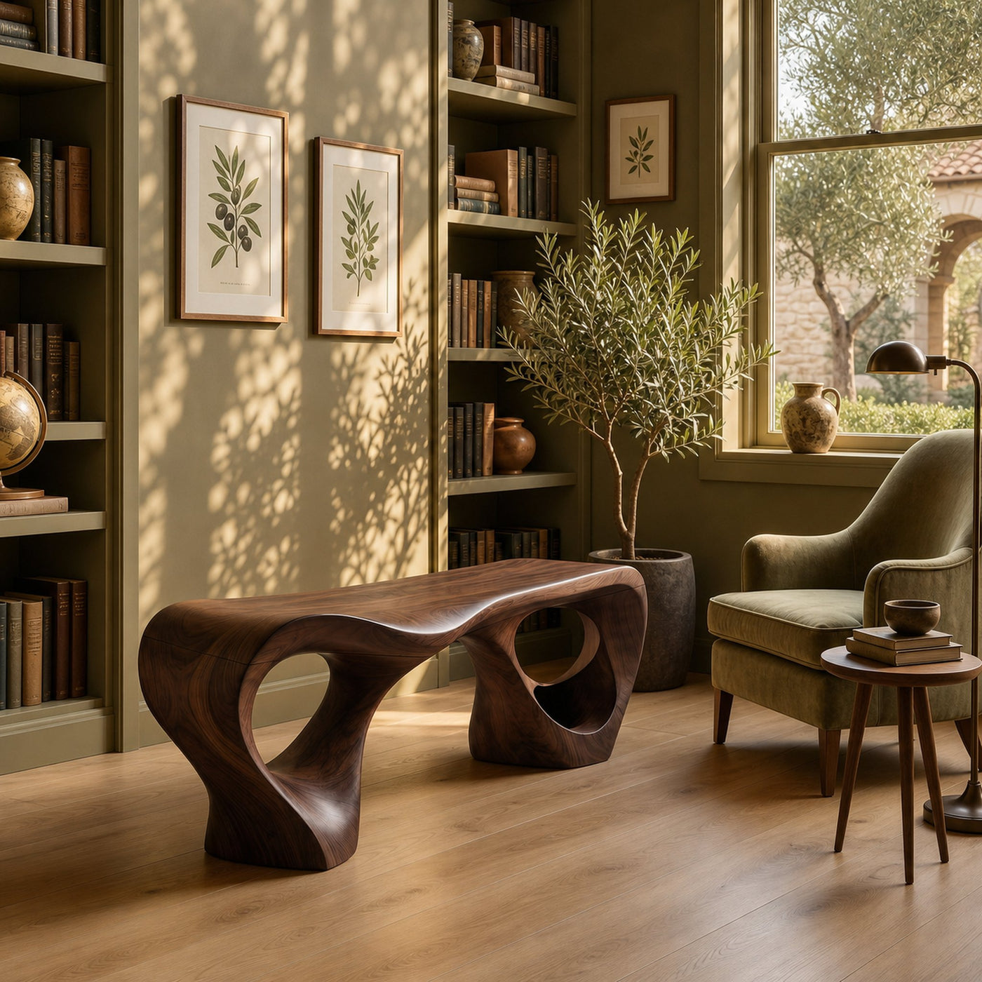 Modern Looped Frame Bench For Hallway Interior Space - product view 7