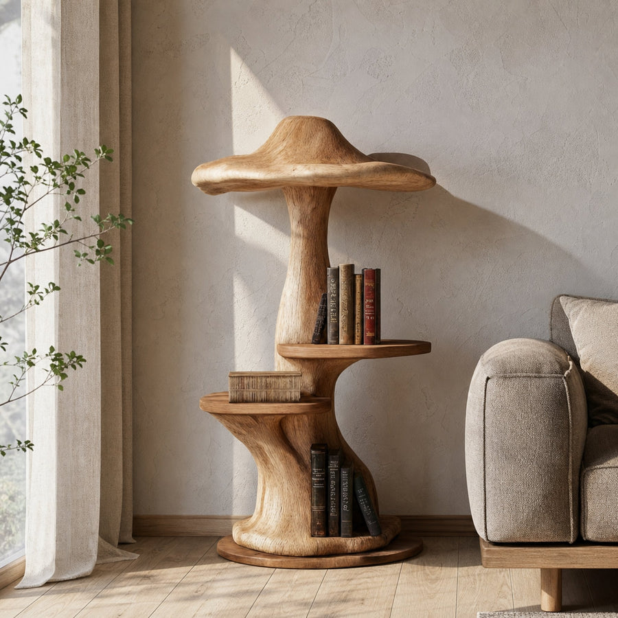 Modern Organic Mushroom Shelf For Living Room or Bedroom