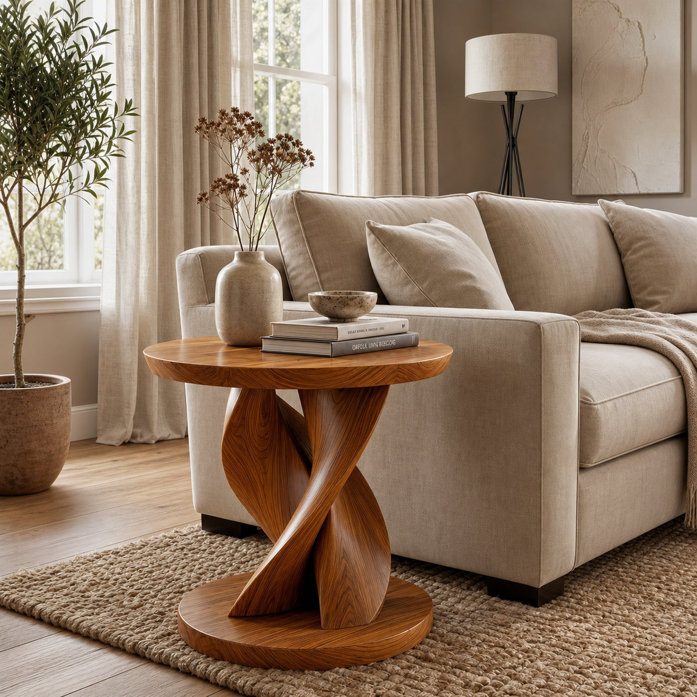 Modern Organic Side Table For Living Room And Bedroom - product view 6