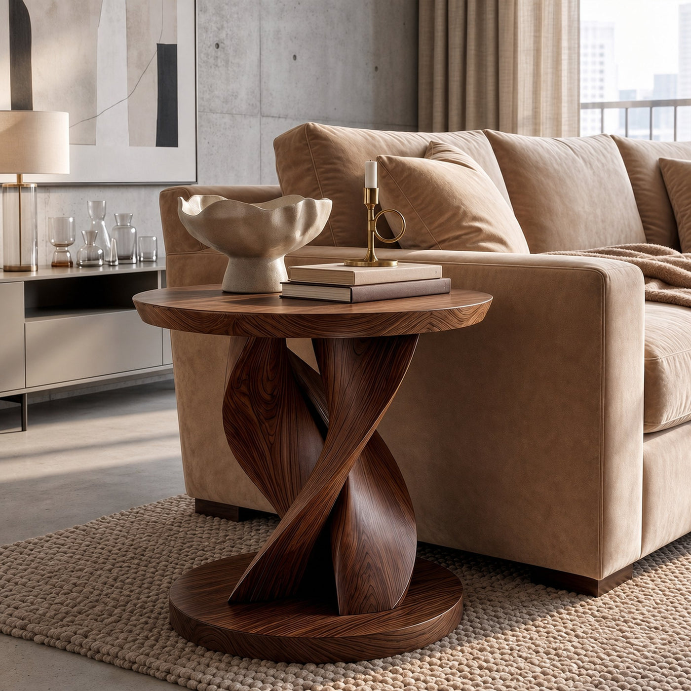 Modern Organic Side Table For Living Room And Bedroom - product view 7