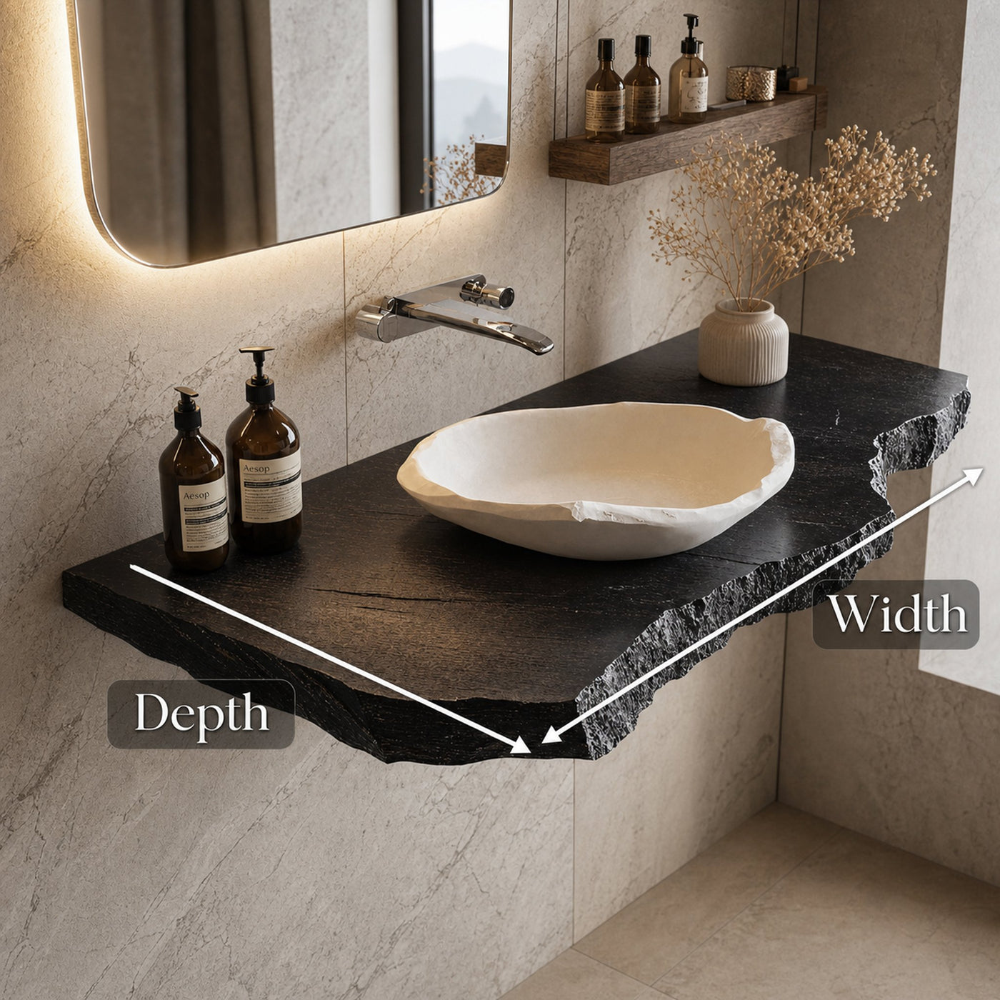 Natural Bathroom Vanity - product view 6