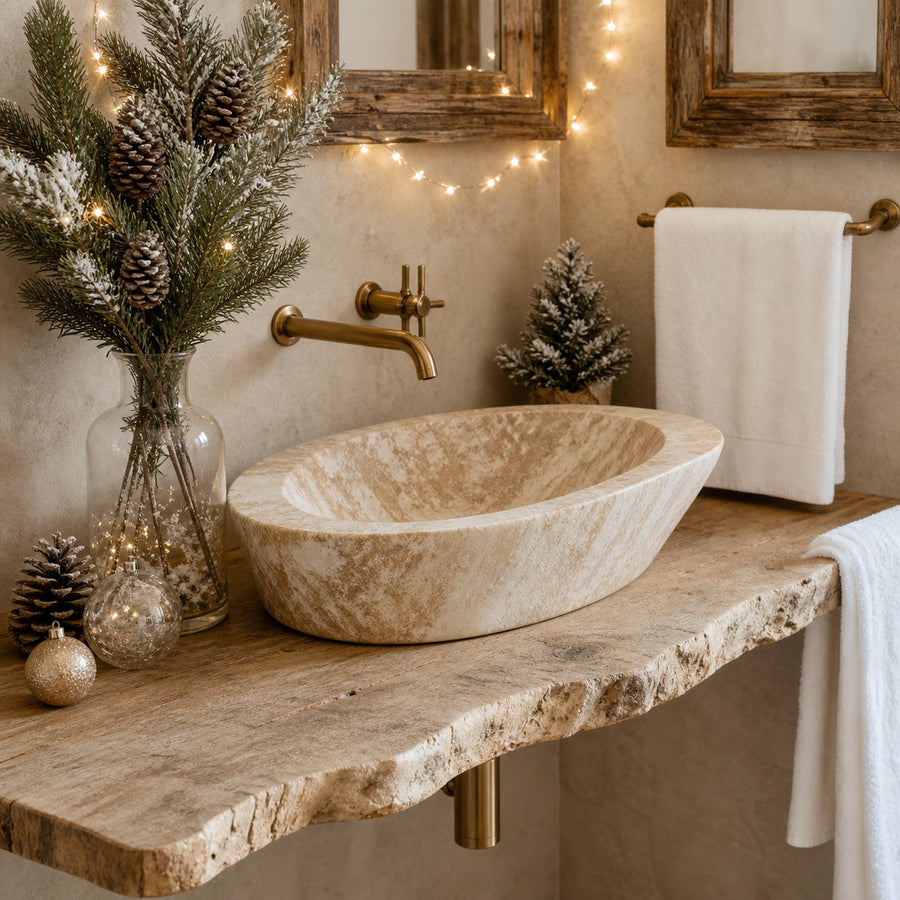 Rustic Bathroom Vanity Floating Shelf Home Decor