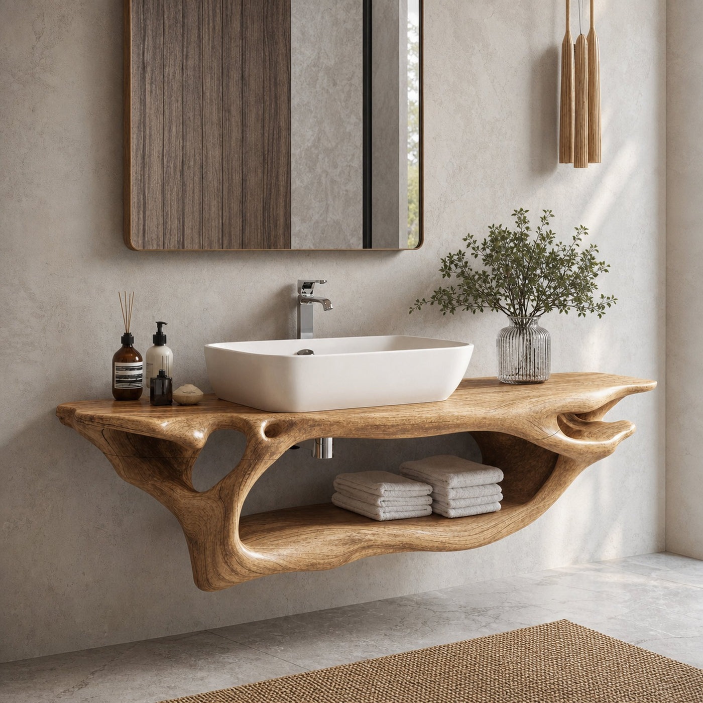 Rustic Bathroom Vanity For Unique Bathroom Makeover