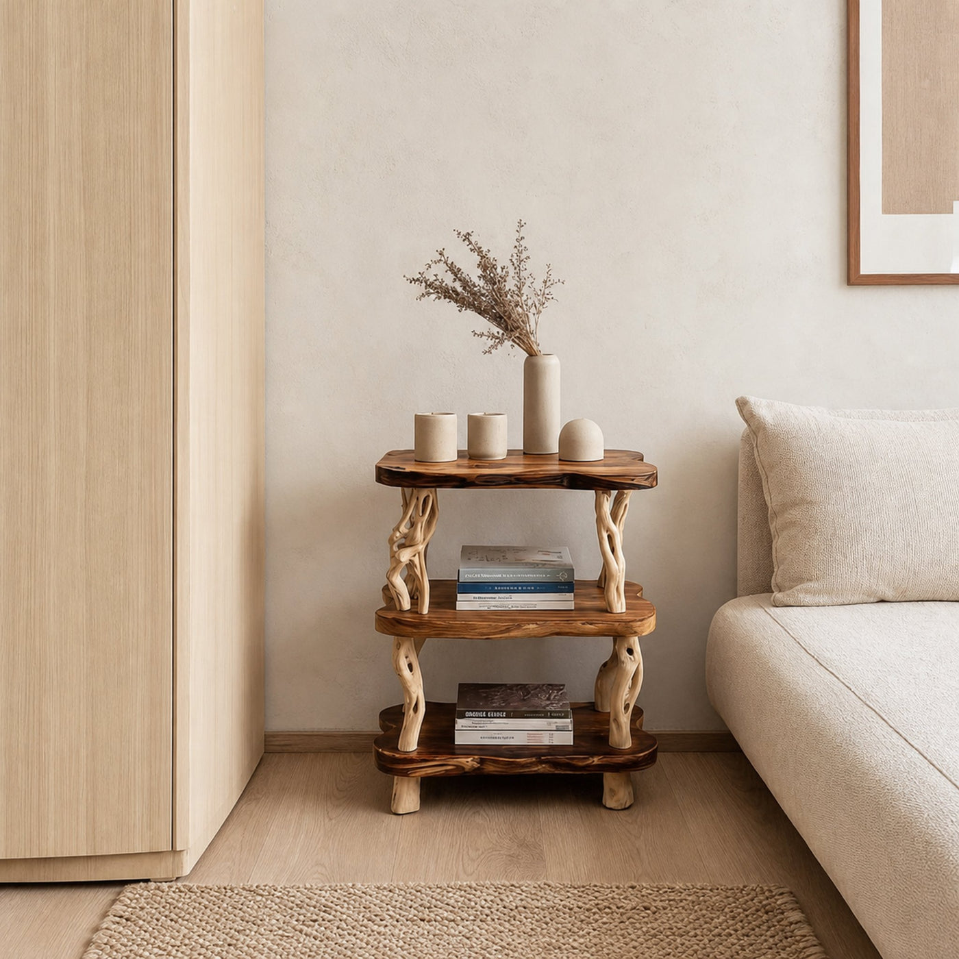 Rustic Bedside Table Bedroom - product view 2
