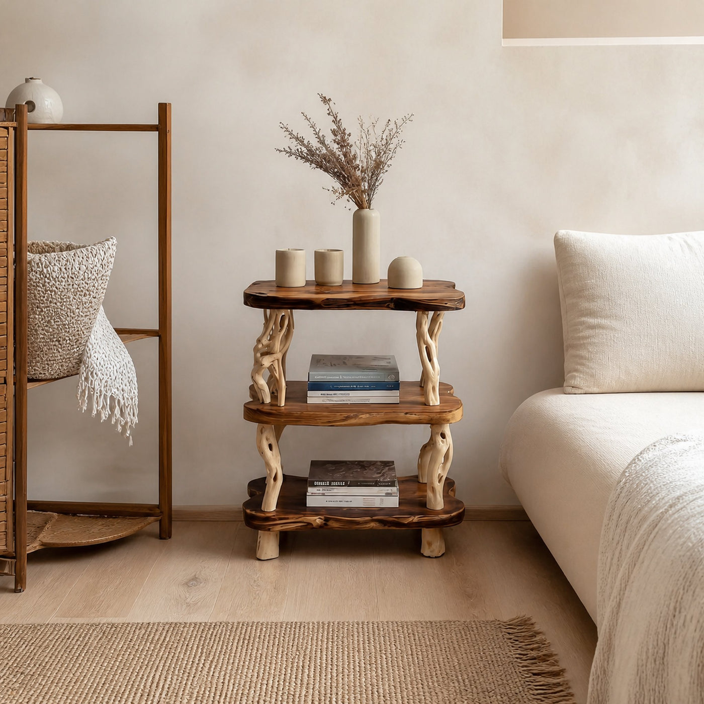 Rustic Bedside Table Bedroom - product view 3