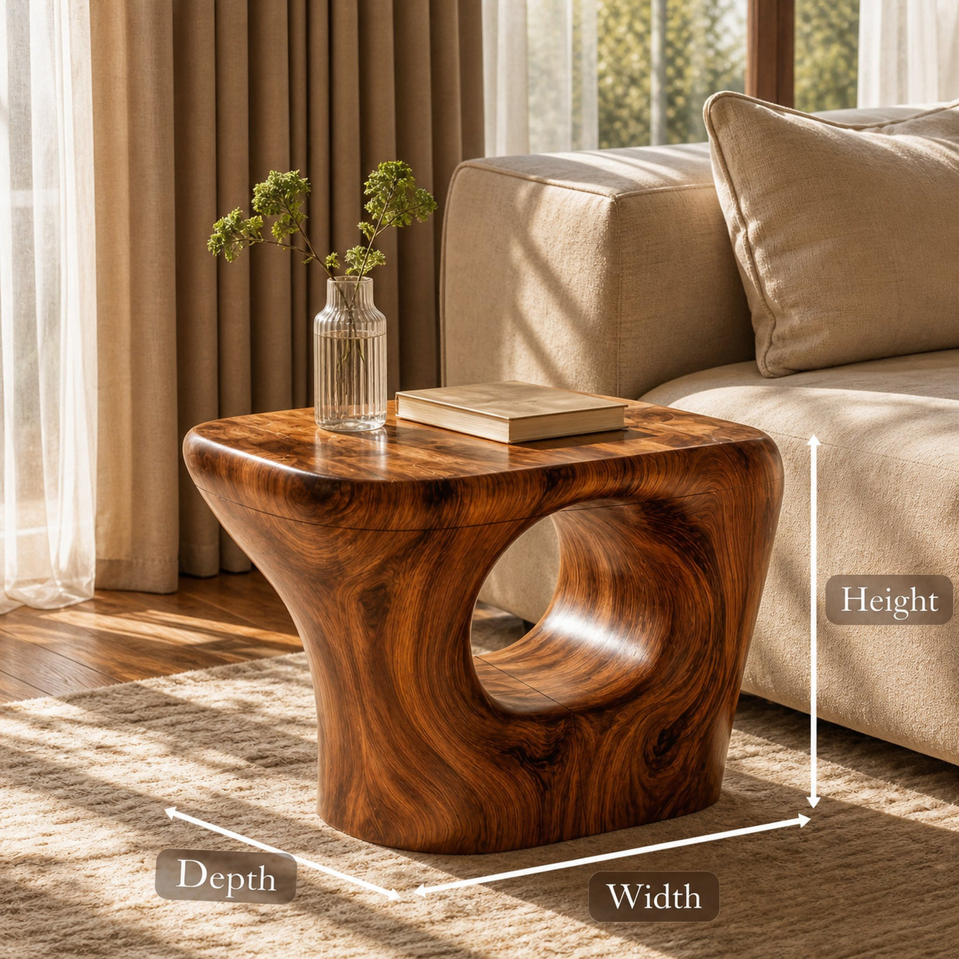 Rustic Beside Table For Living Room And Bedroom - product view 8