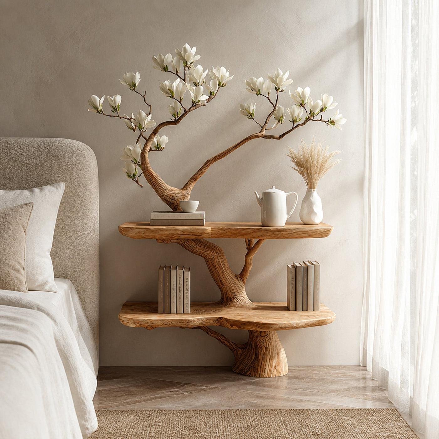 Rustic Branch Nightstand Bedroom