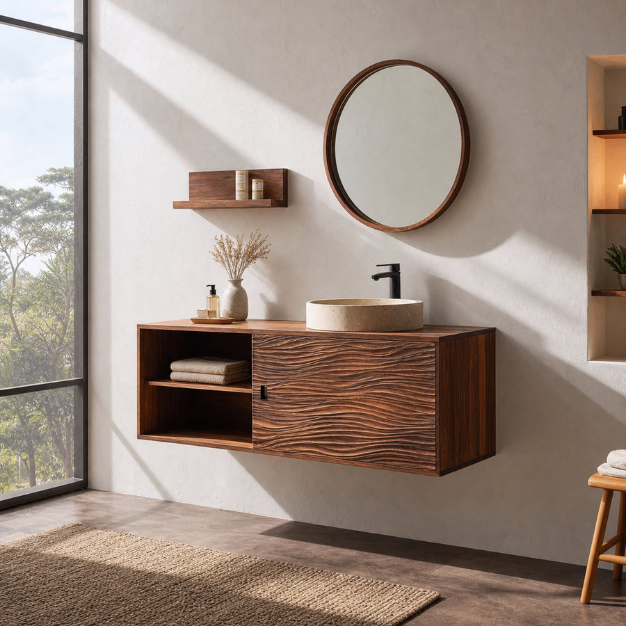 Rustic Cabinet Bathroom Vanity Contemporary Bathroom