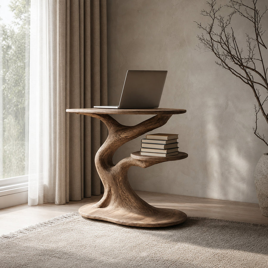 Rustic End Table Office Reading Nook