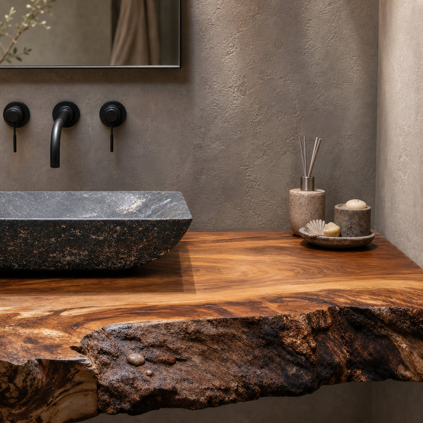 Rustic Farmhouse Wooden Bathroom Vanity Floating Shelf For Vintage Bathrooms - product view 4