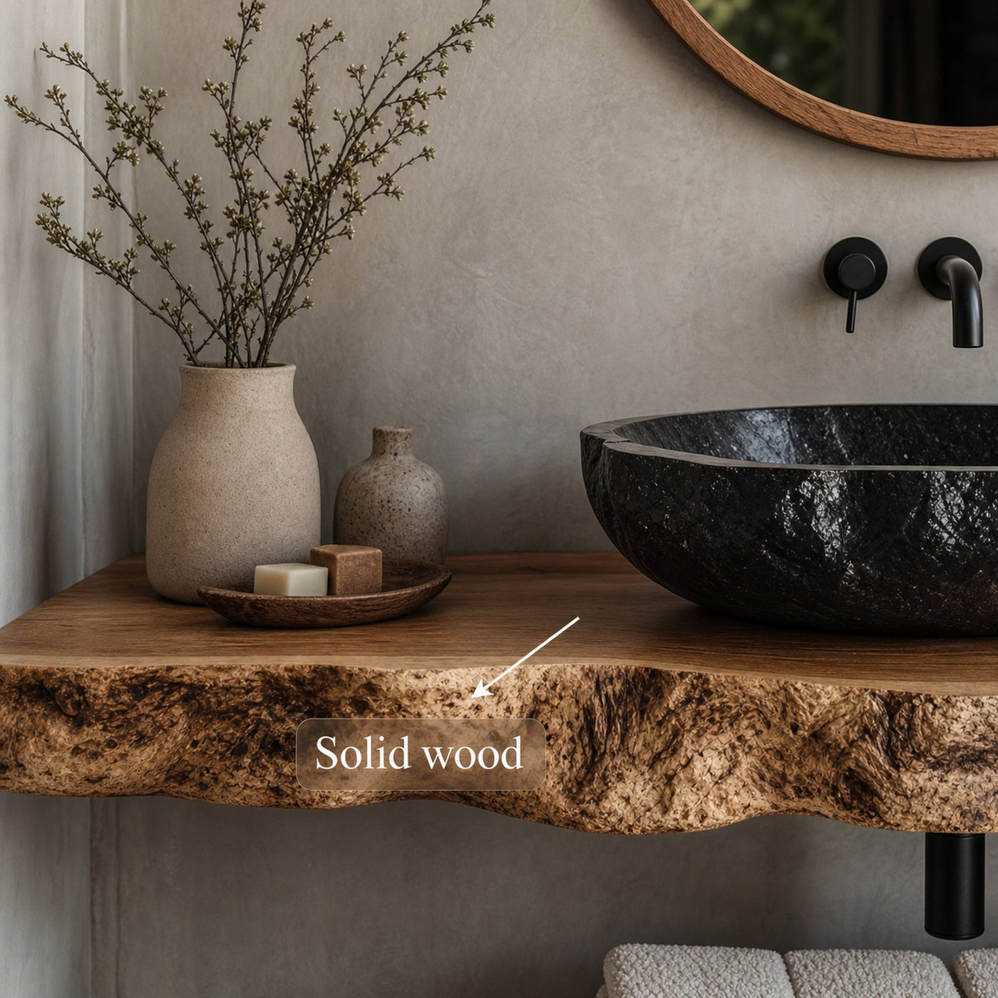 Rustic Floating Shelf Farmhouse Bathroom - product view 4