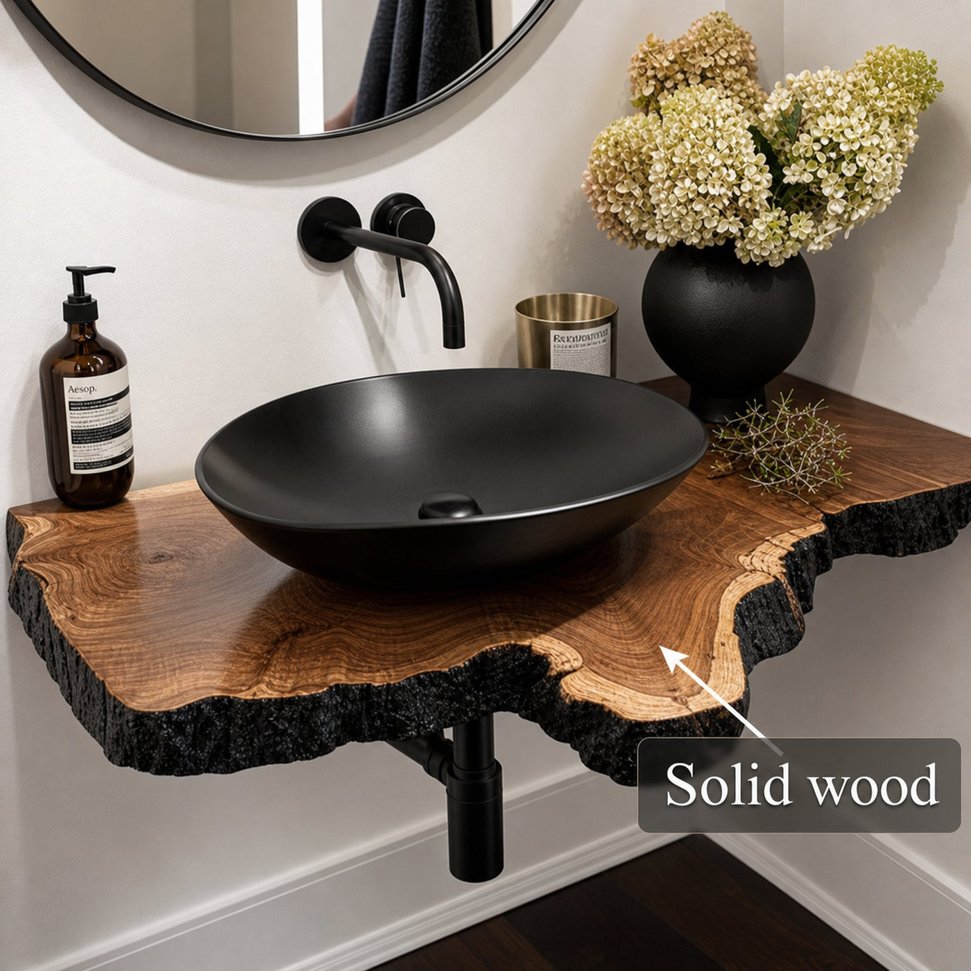Rustic Floating Vanity Bathroom - product view 3