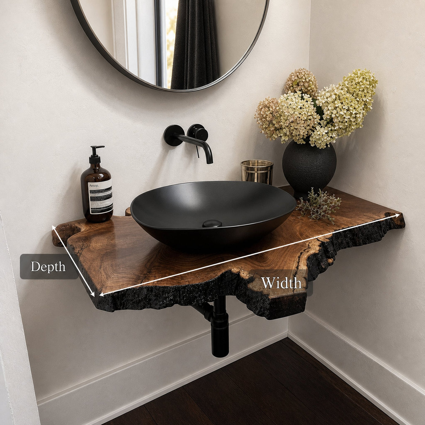 Rustic Floating Vanity Bathroom - product view 5