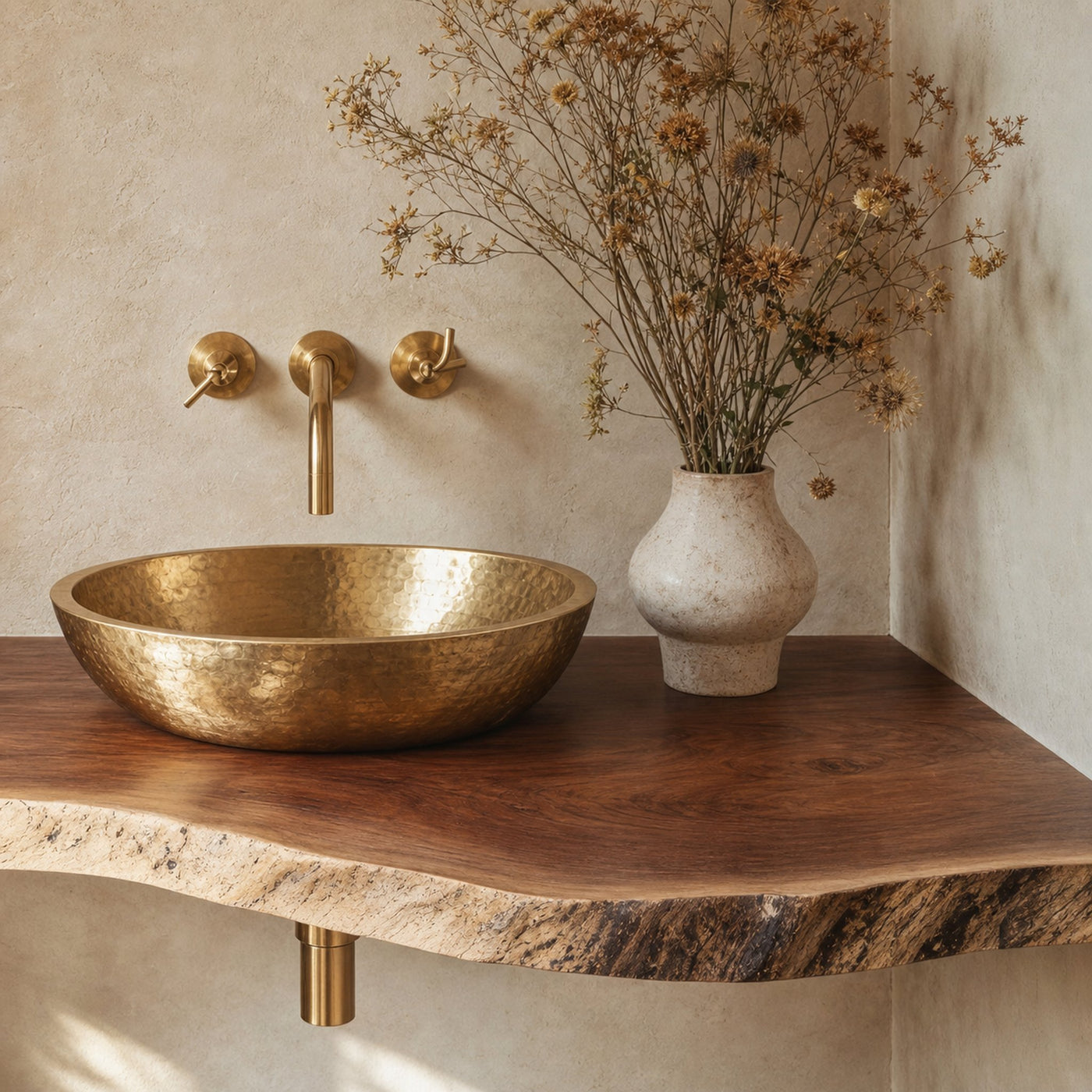 Rustic Floating Vanity For Compact Bathroom Design - product view 4