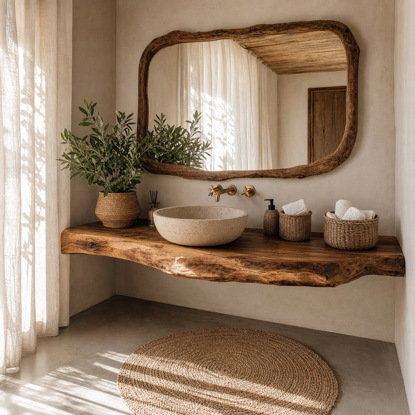 Rustic Handmade Vanity Bathroom