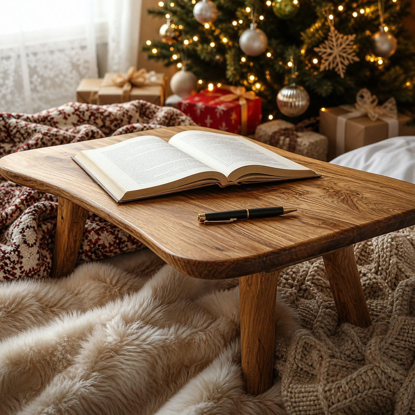 Rustic Live Edge Rustic Breakfast Table Cozy Bedroom