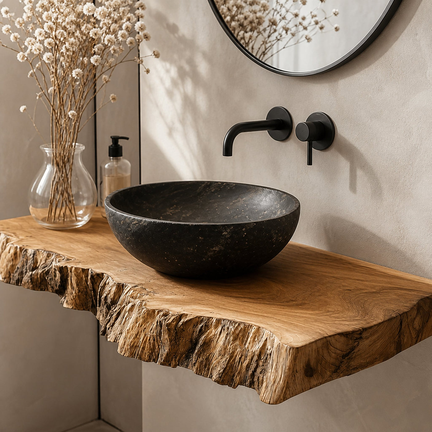 Rustic Live Edge Vanity Bathroom - product view 3