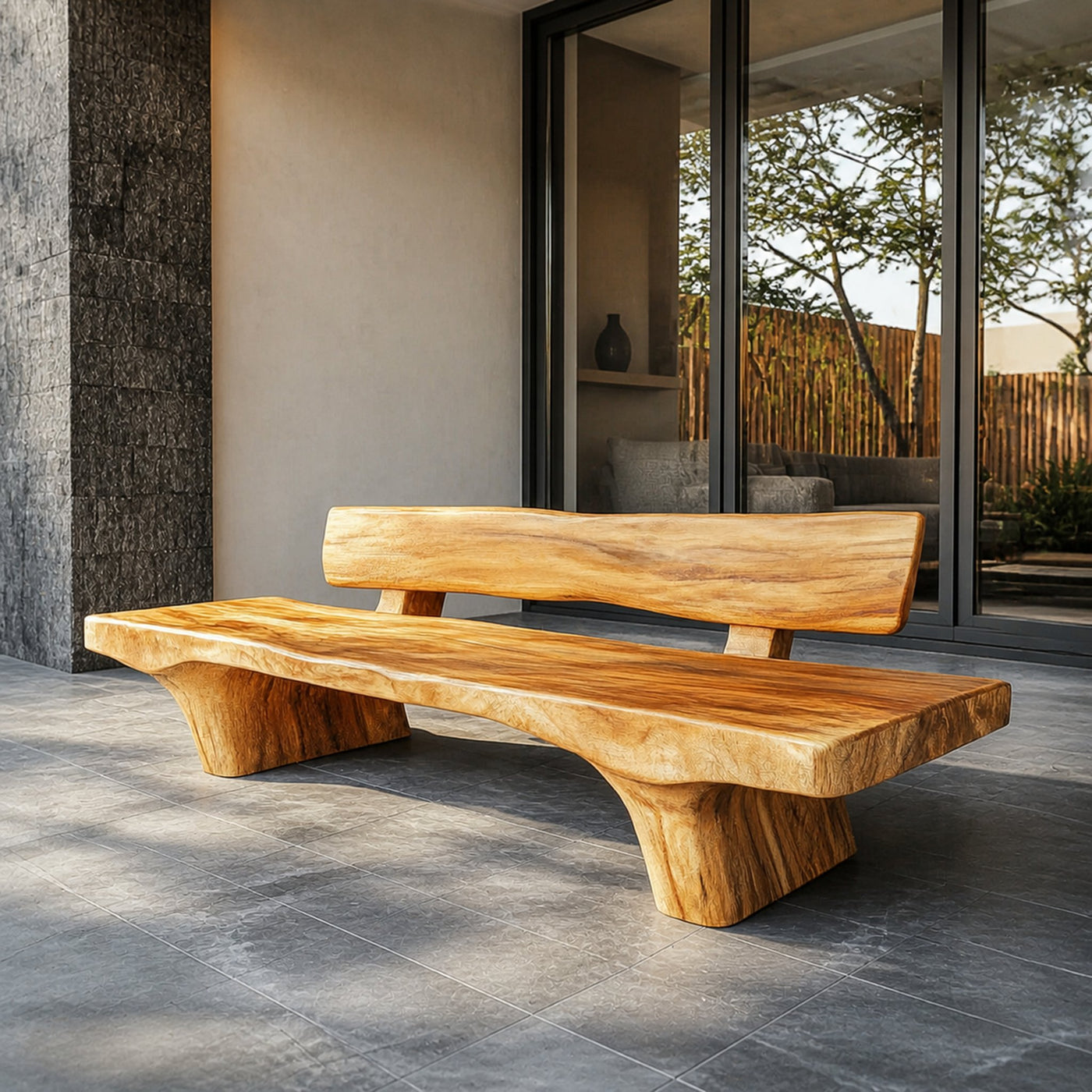 Rustic Minimal Bench For Entryway And Bedroom