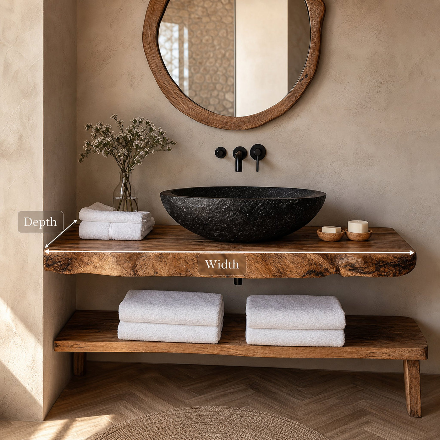 Rustic Modern Vanity Bathroom - product view 6