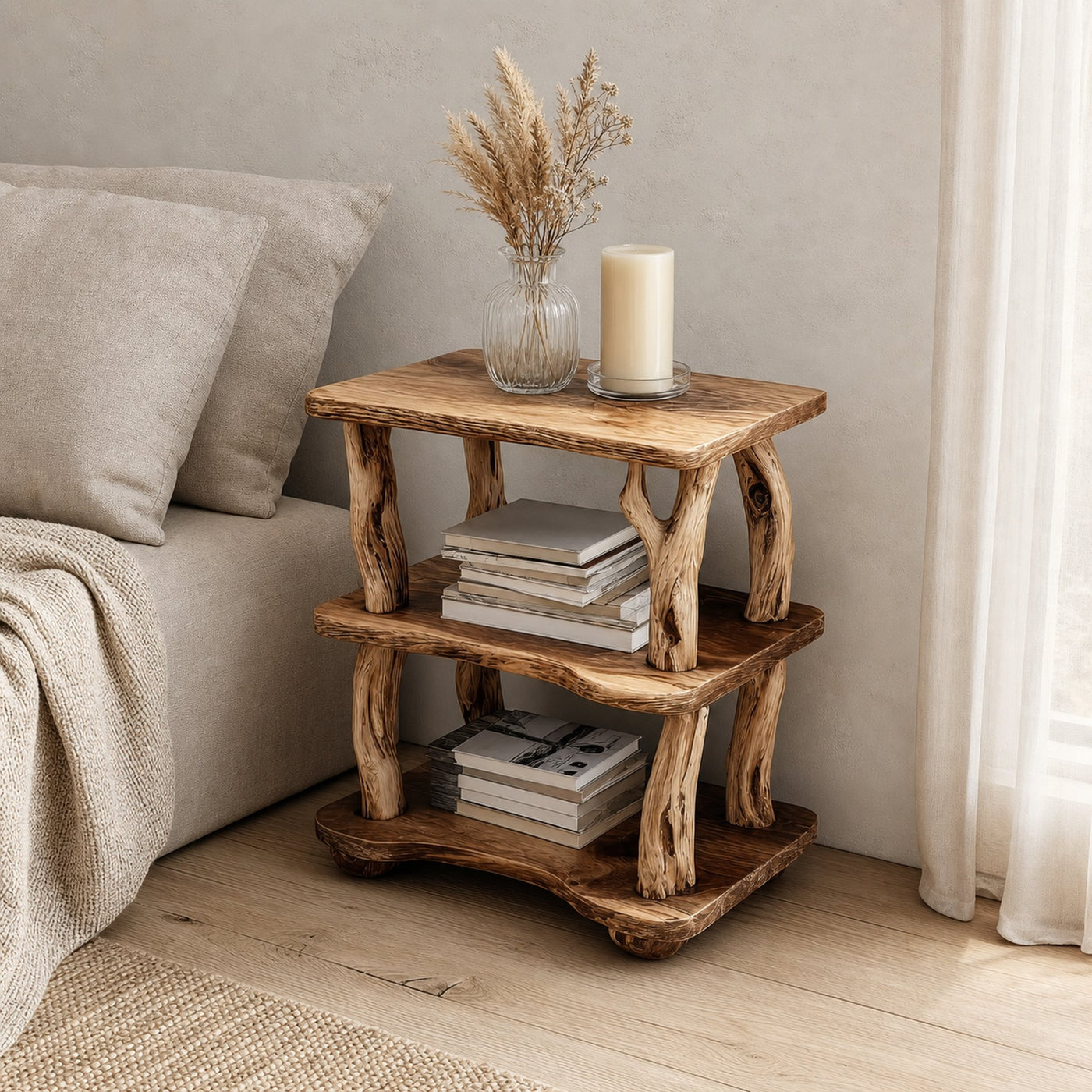 Rustic Nightstand Bedroom