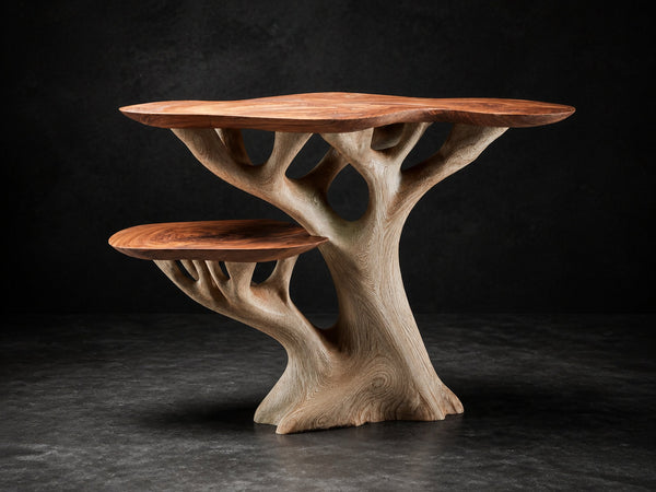 Rustic Organic End Table Bedroom Or Living Room Accent