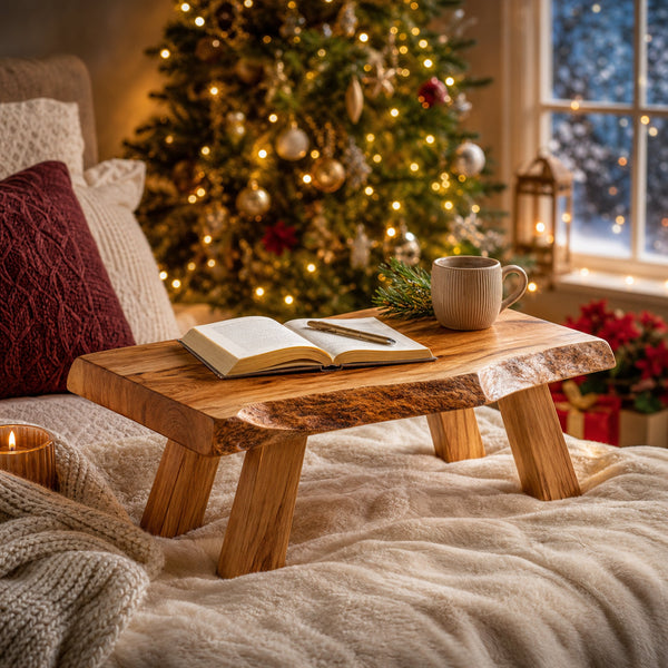 Rustic Rustic Lap Desk Christmas Cozy Bedroom Holiday Display