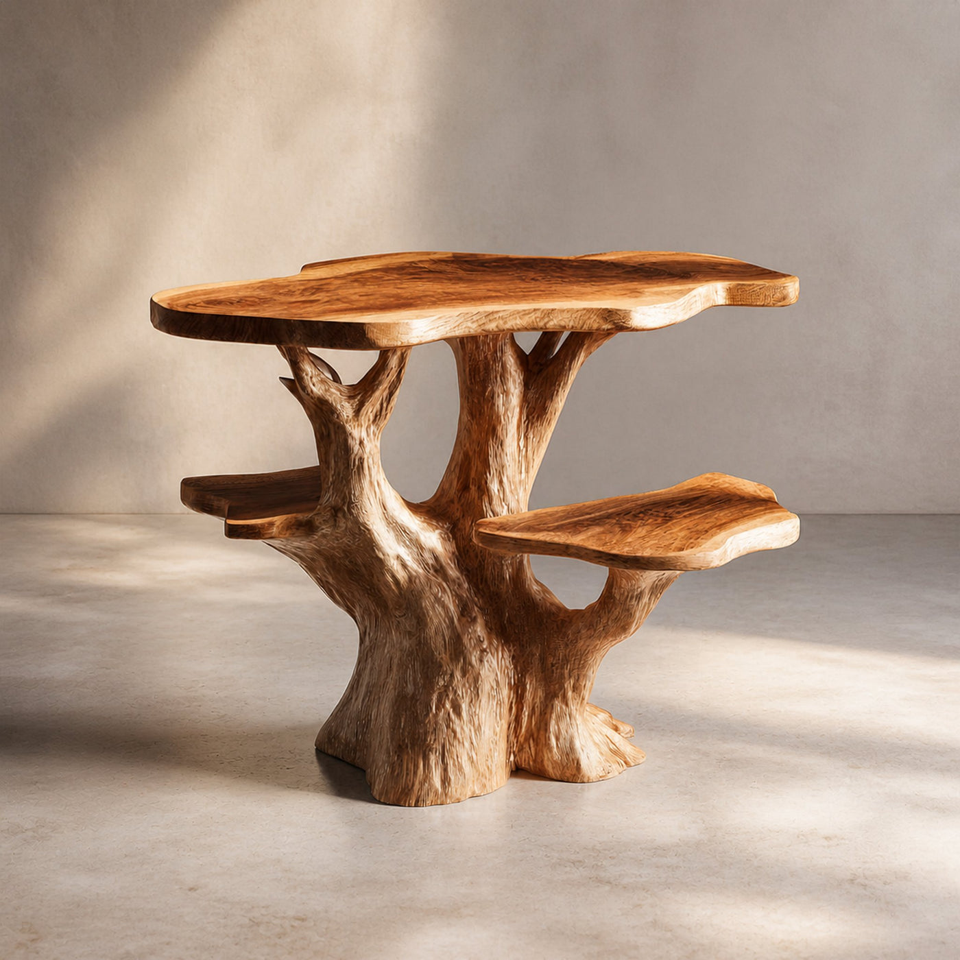 Rustic Sculptural Nightstand Bedroom Decor