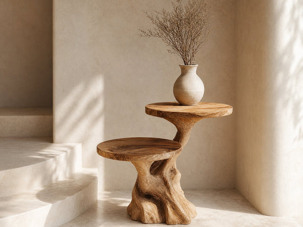 Rustic Side Table Entryway And Living Room
