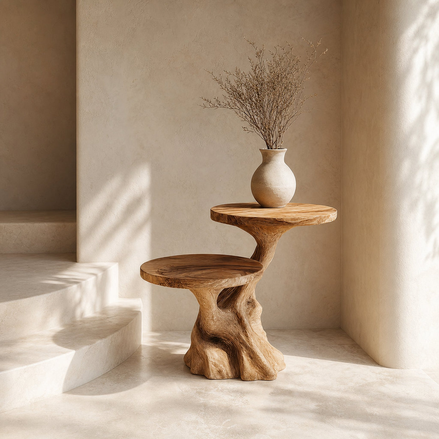 Rustic Side Table Entryway And Living Room