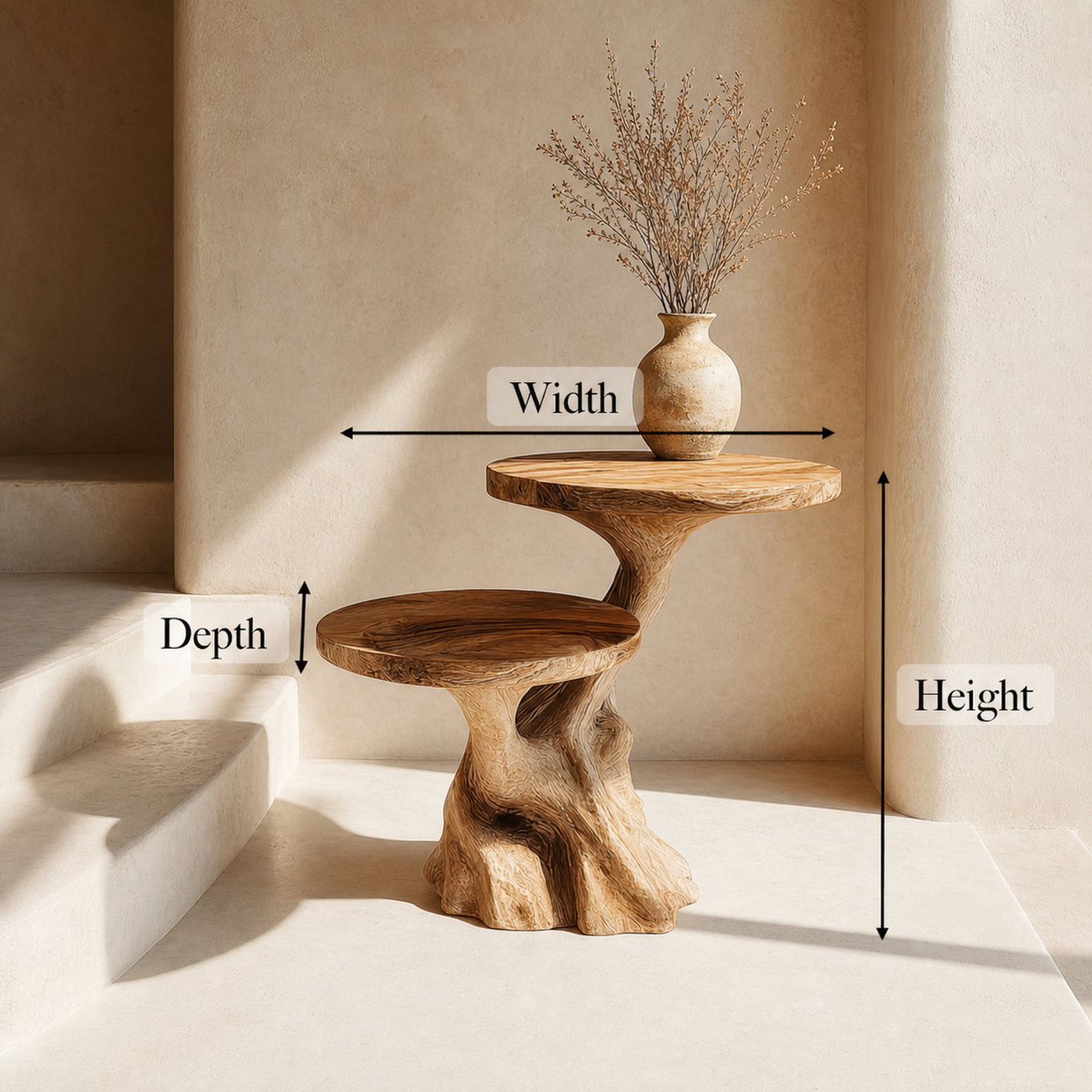 Rustic Side Table Entryway And Living Room - product view 8