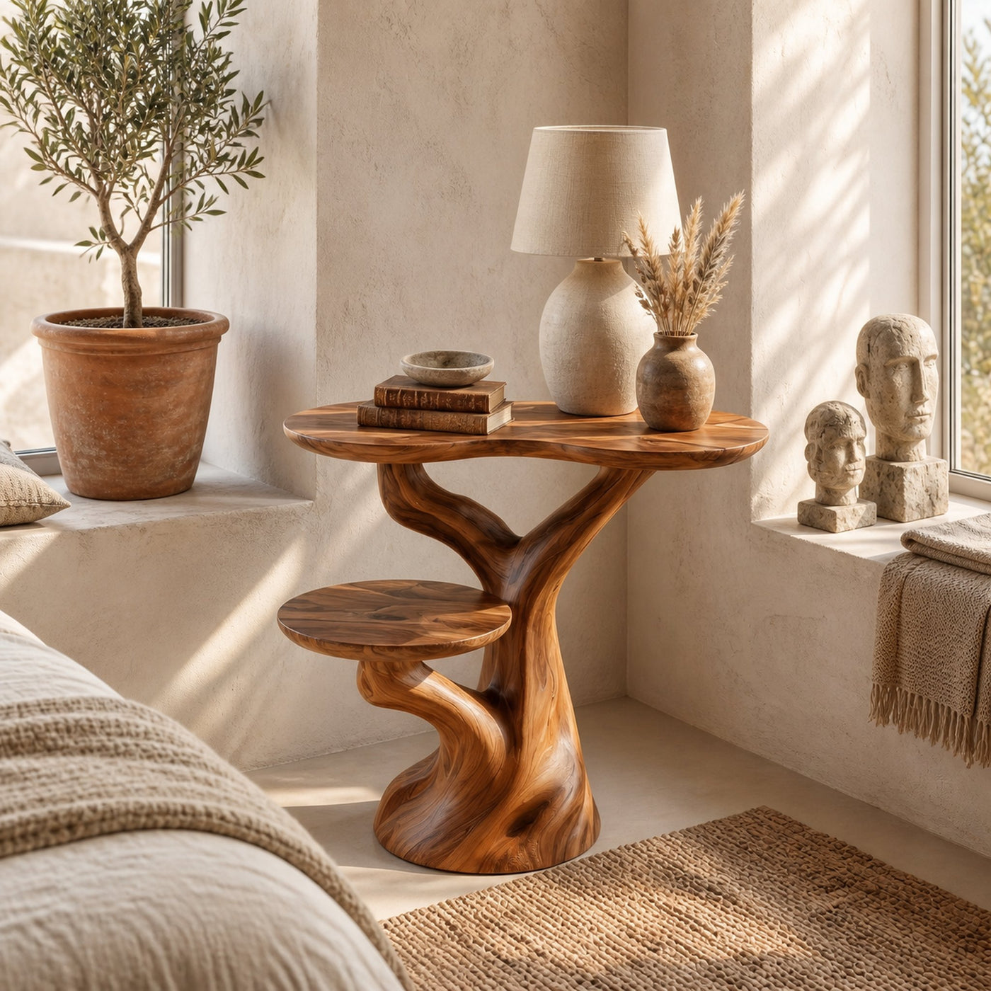 Rustic Side Table Living Room Or Office - product view 6