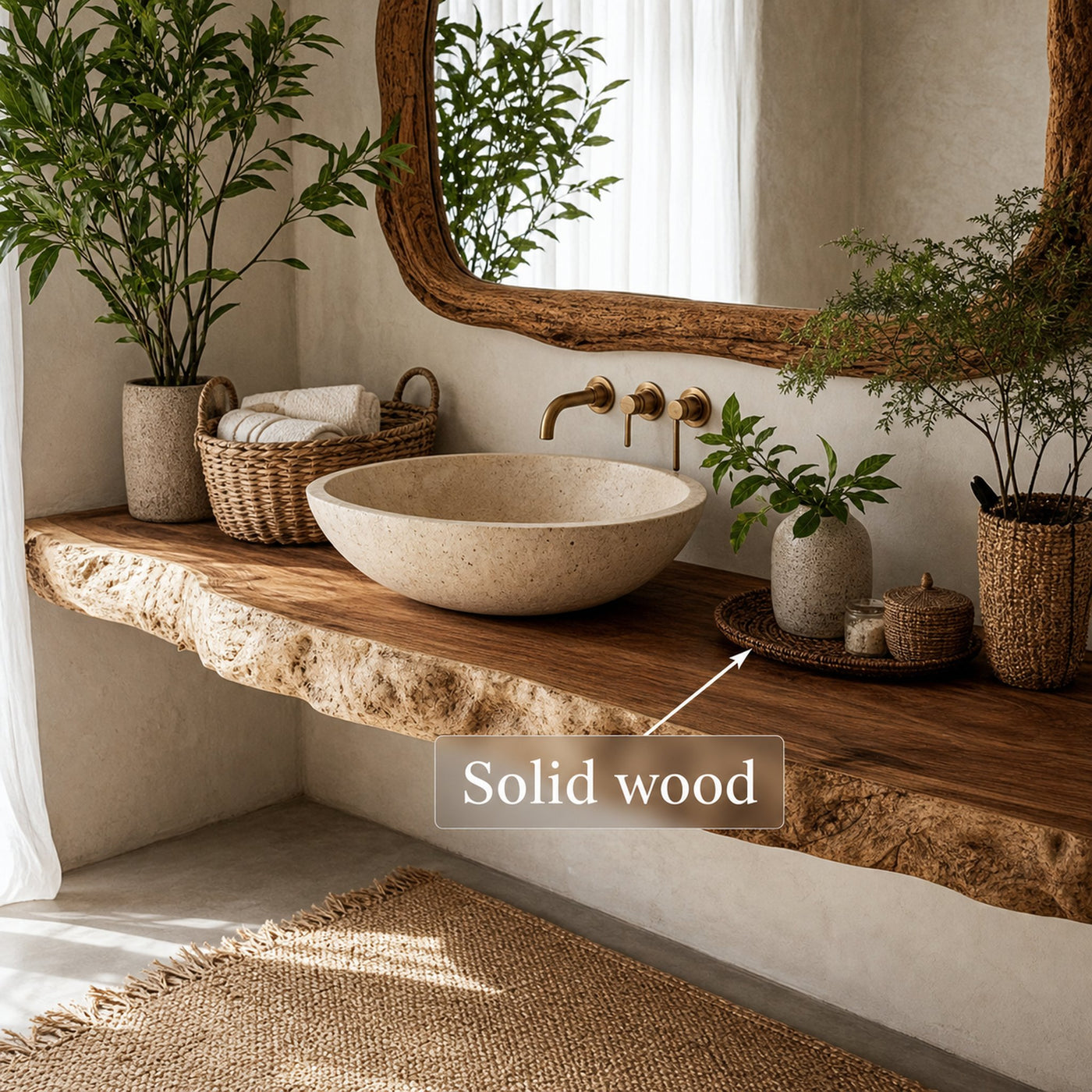 Rustic Single Sink Vanity Bathroom - product view 3