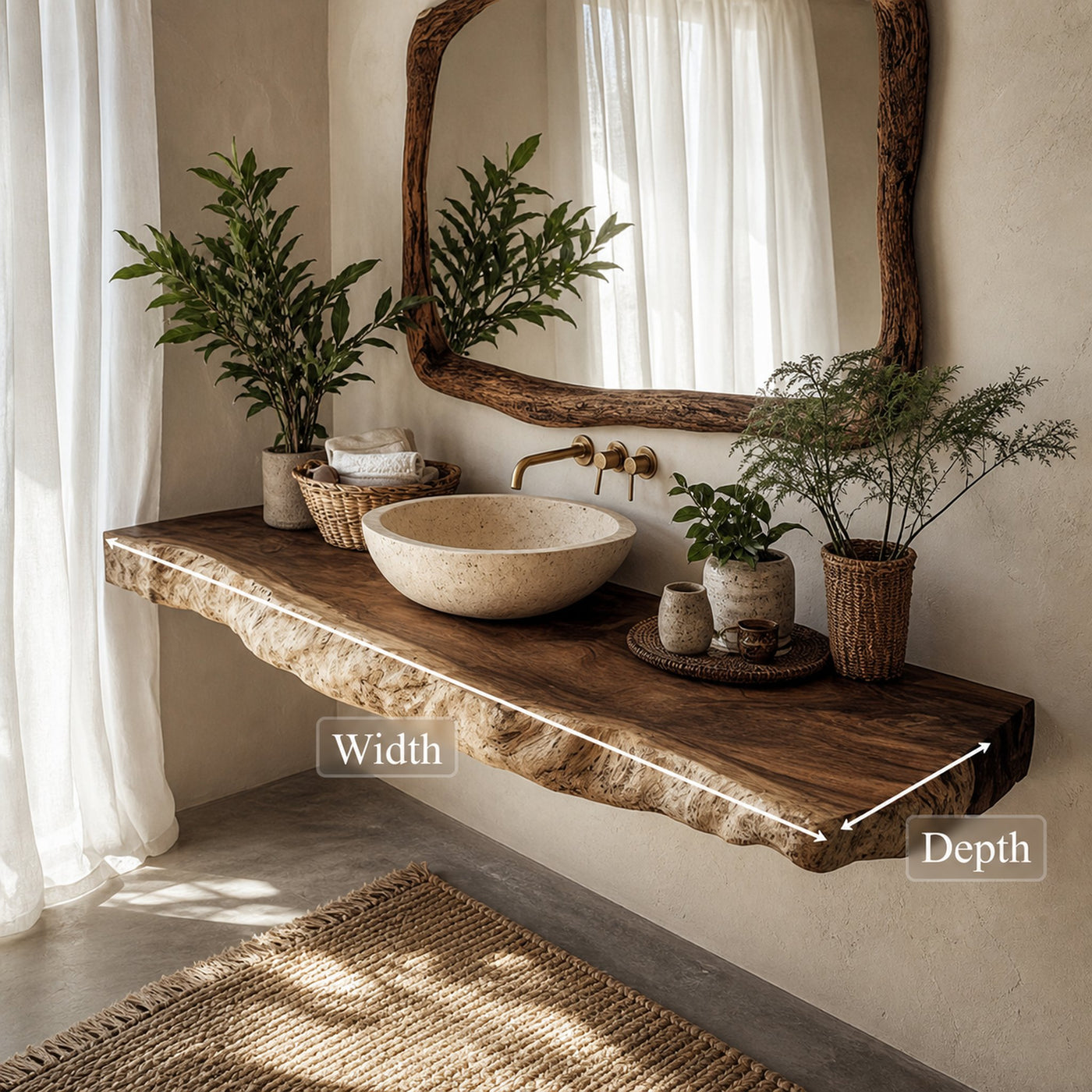 Rustic Single Sink Vanity Bathroom - product view 5