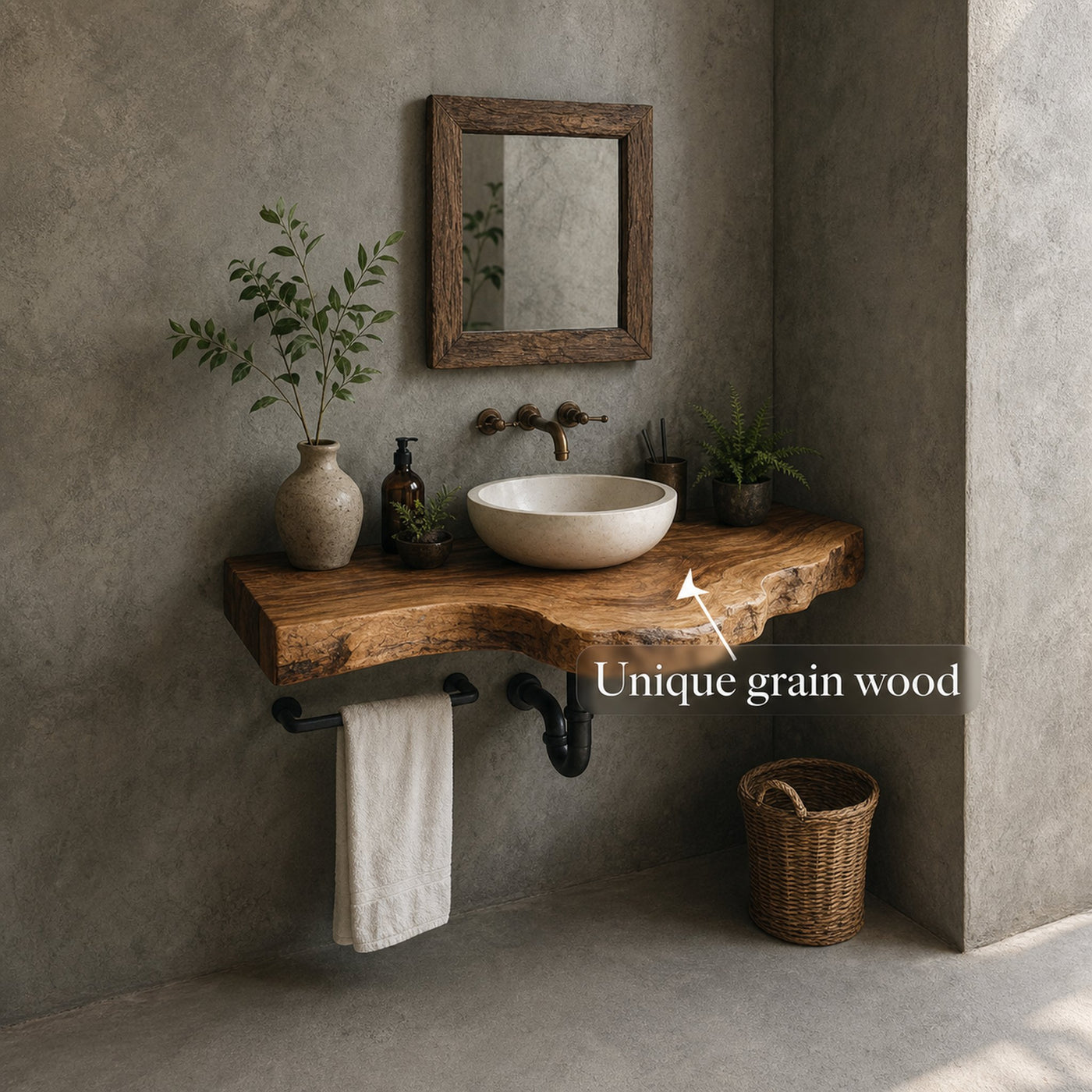 Rustic Single Vanity Bathroom - product view 3