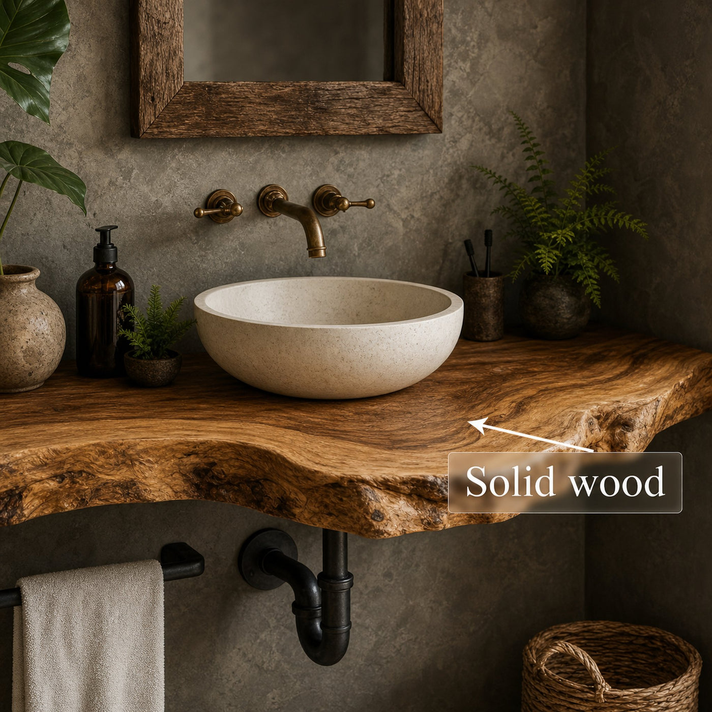 Rustic Single Vanity Bathroom - product view 4