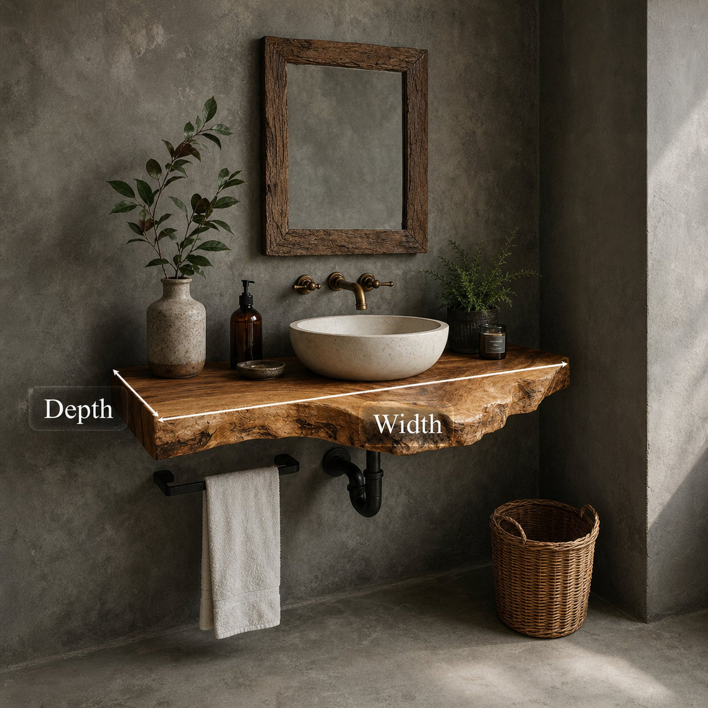 Rustic Single Vanity Bathroom - product view 5