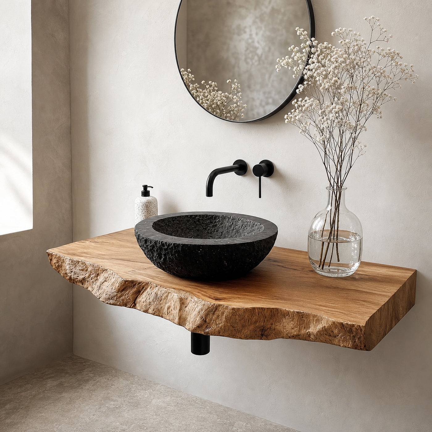 Rustic Solid Wood Vanity Bathroom