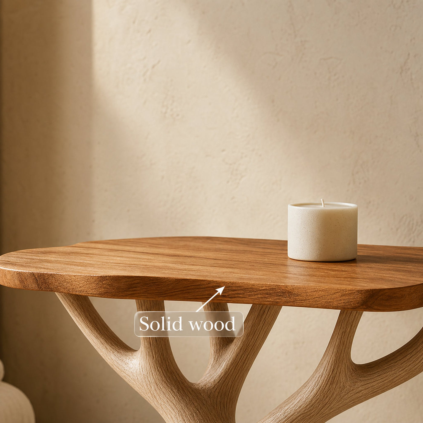 Rustic Tree Bedside Table Bedroom - product view 4