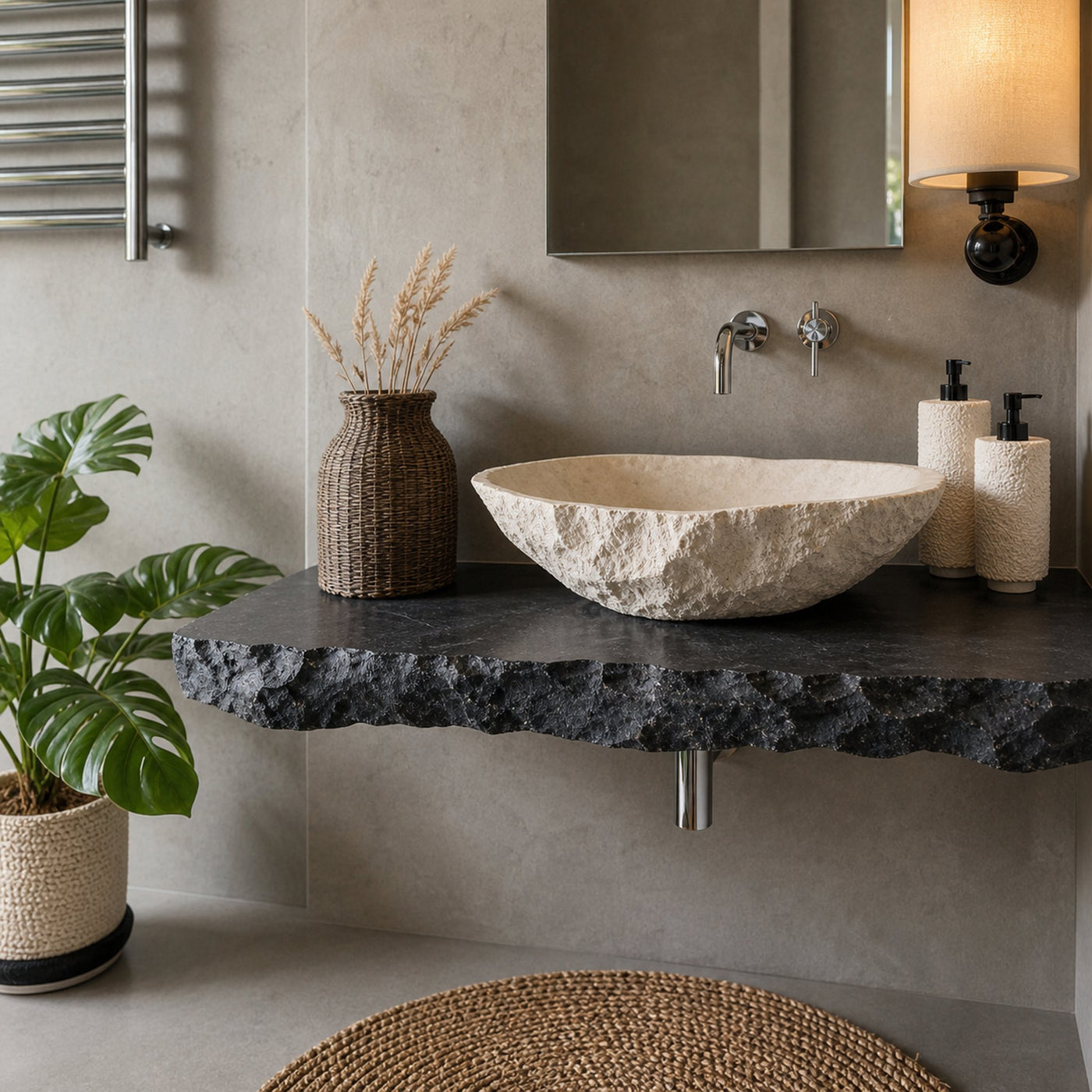 Rustic Wood Bathroom Vanity - product view 2