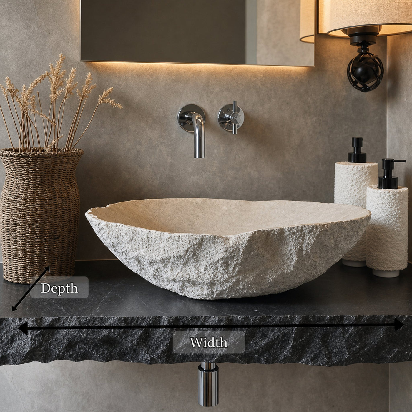 Rustic Wood Bathroom Vanity - product view 6