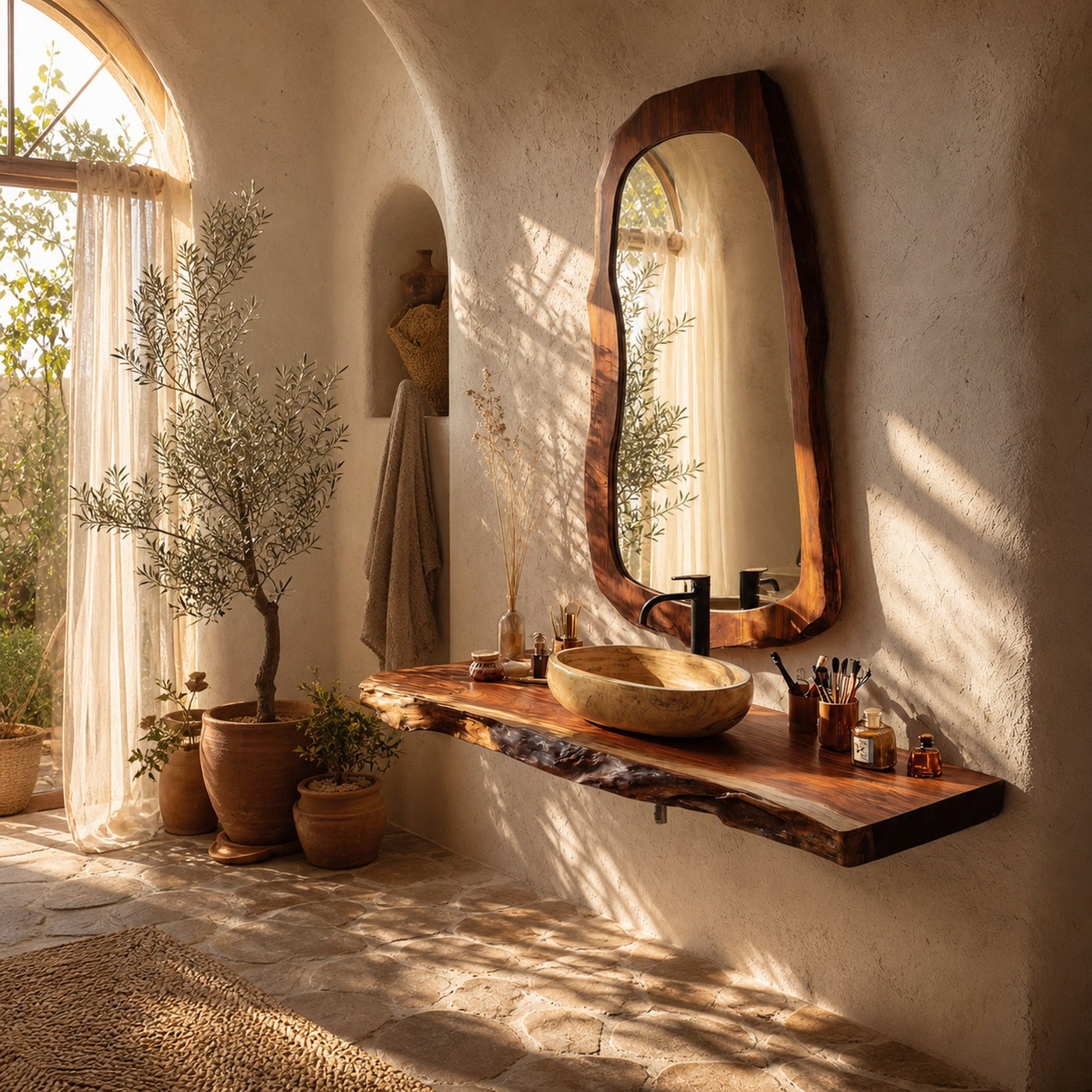 Rustic Wood Vanity For Elegant Bathroom Decor - product view 2