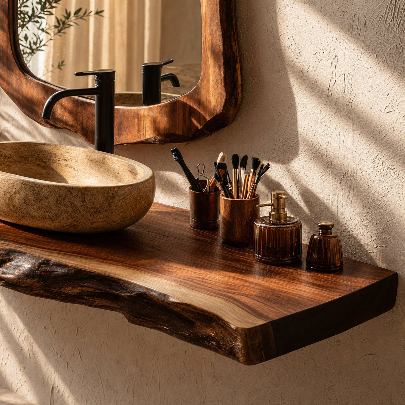 Rustic Wood Vanity For Elegant Bathroom Decor - product view 4