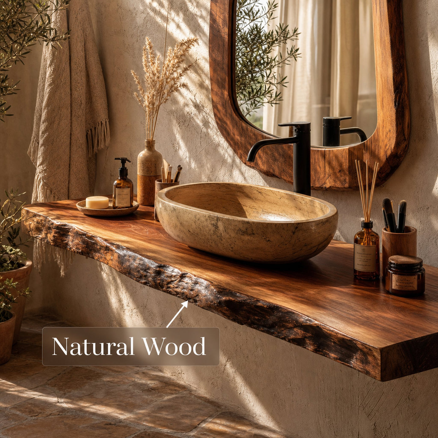 Rustic Wood Vanity For Elegant Bathroom Decor - product view 5